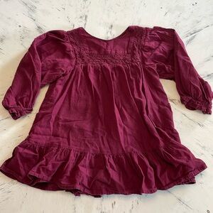 Cat & Jack 3T Dress Burgundy